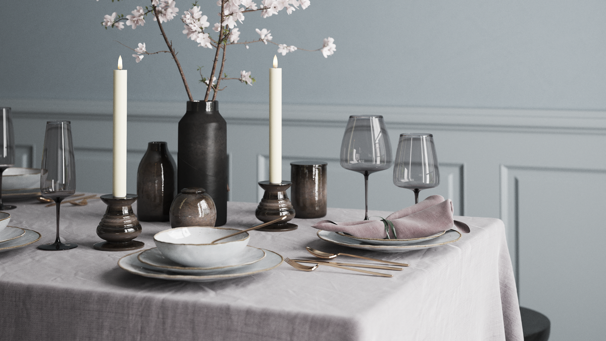 LED Kronlys med naturtro LED flamme