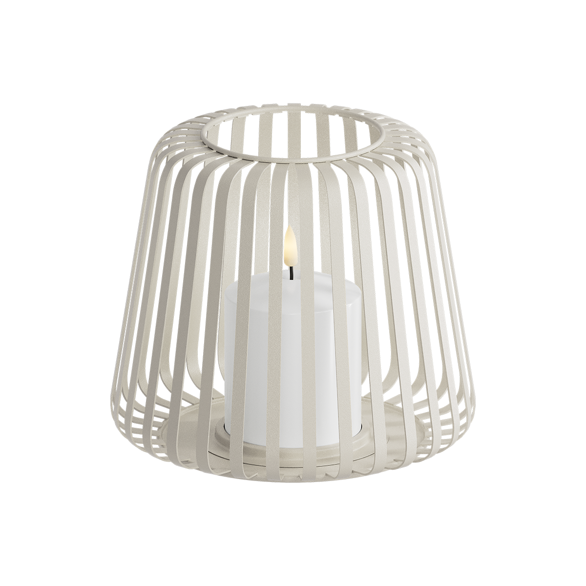 Lanternă LED Ø 20 x 17 cm Nisipiu