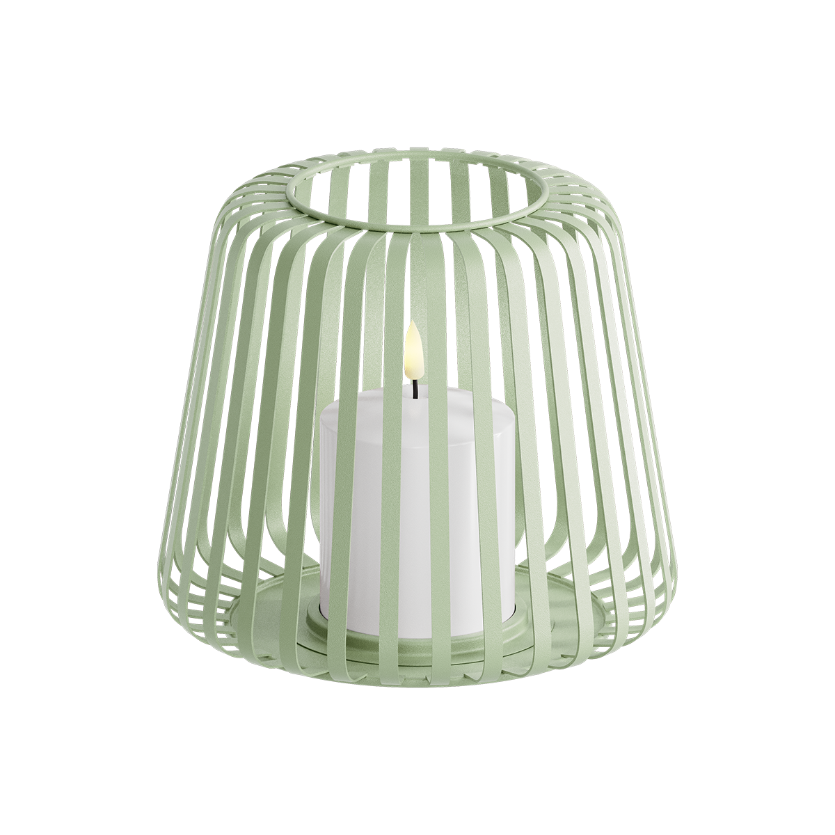 LED Lykta Ø 20 x 17 cm Grön