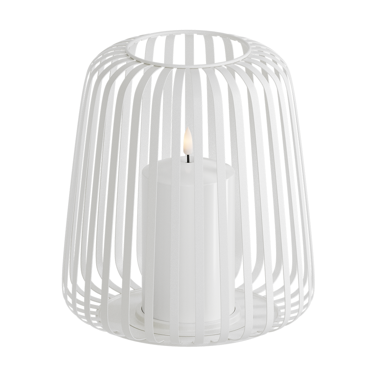 Lanterna LED Ø 20 x 22 cm Branco