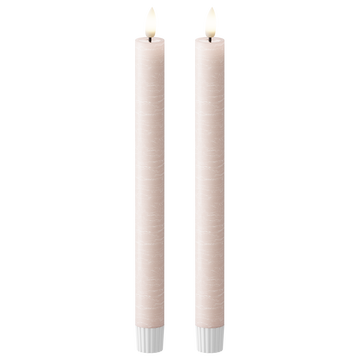 LED Kronelys WetLook Ø 2,2 x 24,5 cm Rosa