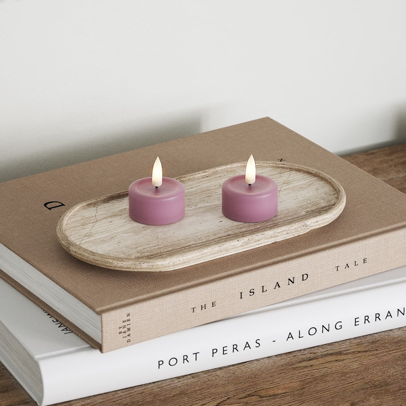 Deluxe Homeart LED-teeküünal 2 tk. Helelilla