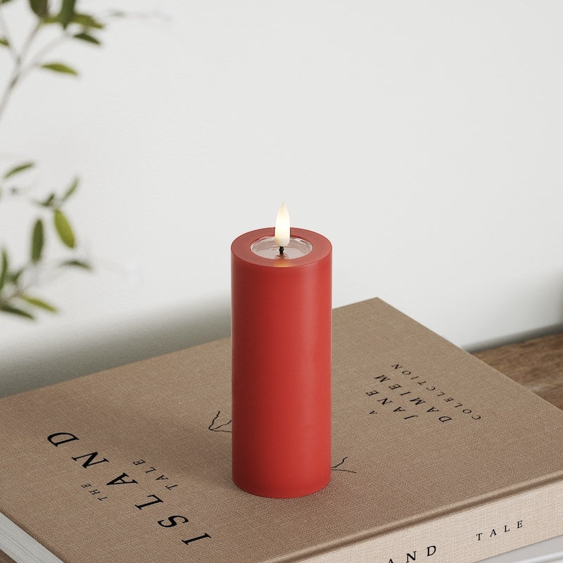 Deluxe Homeart Bloc de iluminat LED Ø 5 x 12,5 cm Roșu