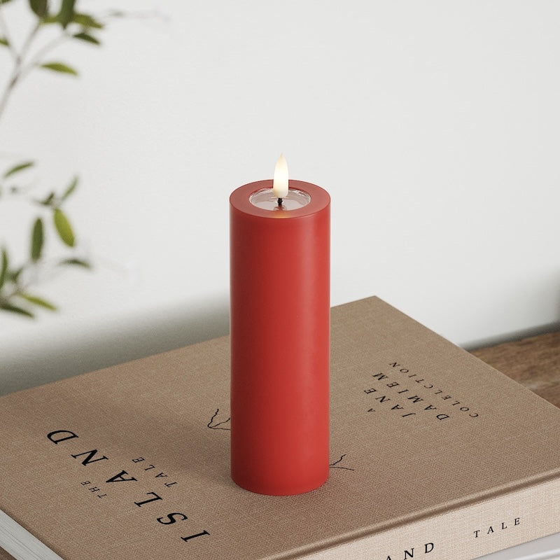 Deluxe Homeart Bloc de iluminat LED Ø 5 x 15 cm Roșu