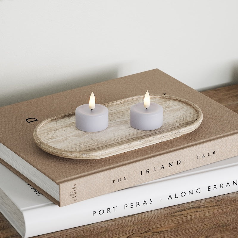 Deluxe Homeart Φωτιστικό τσαγιού LED 2 τεμ. Ξεθωριασμένο μπλε