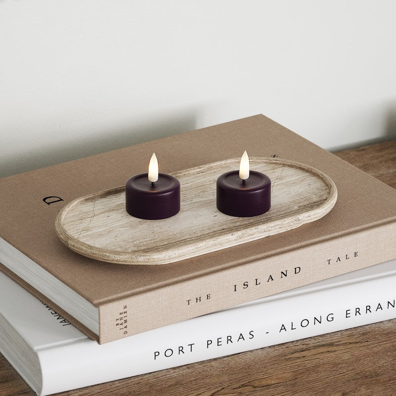 Deluxe Homeart LED-teeküünal 2 tk. Tumelilla