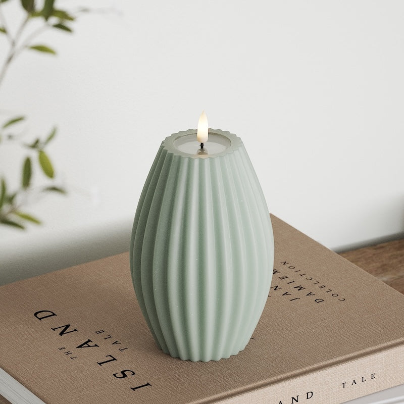 Deluxe Homeart LED drážkové světlo D 10 x V 15 cm Šalvějově zelená