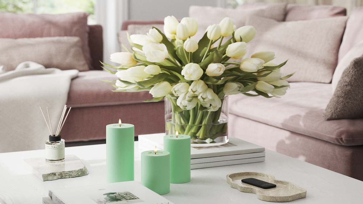 Naturlig tro LED Blokker lys med Wetlook ™ Design