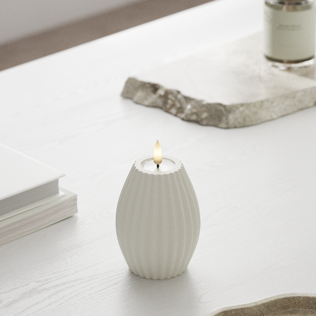 LED RILLYS D 7,5 x H 10 cm Alb