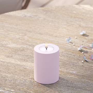 Deluxe Homeart Bloc de iluminat LED de exterior Ø 7,5 x 10 cm Roșu prăfuit Bloc de lumină cu LED pentru exterior 2