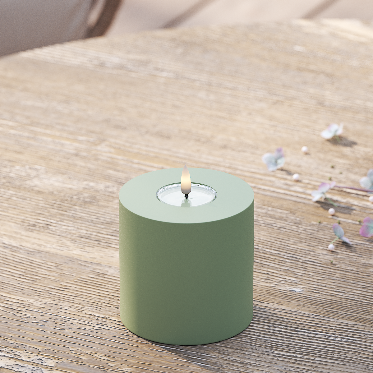 Deluxe Homeart Välis-LED plokkvalgusti Ø 10 x 10 cm Tolmune roheline LED välisvalgusti plokivalgusti 2