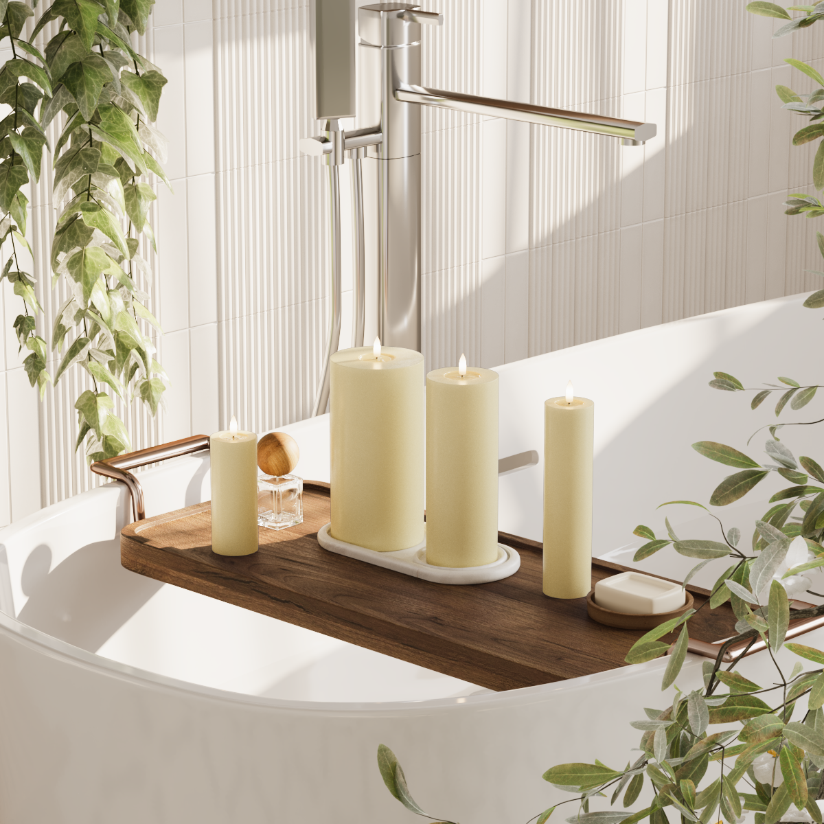 Deluxe Homeart Συσκευασία φωτός μπλοκ LED - Ανοιχτό κίτρινο - 5 x 12,5 + 20 | 7,5 x 20 | Συσκευασία 10 x 20 cm 2