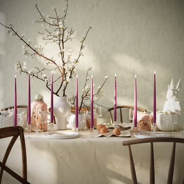 Deluxe Homeart Balíček LED svíček - Fialová - 8 ks svíček 38 cm balení 1