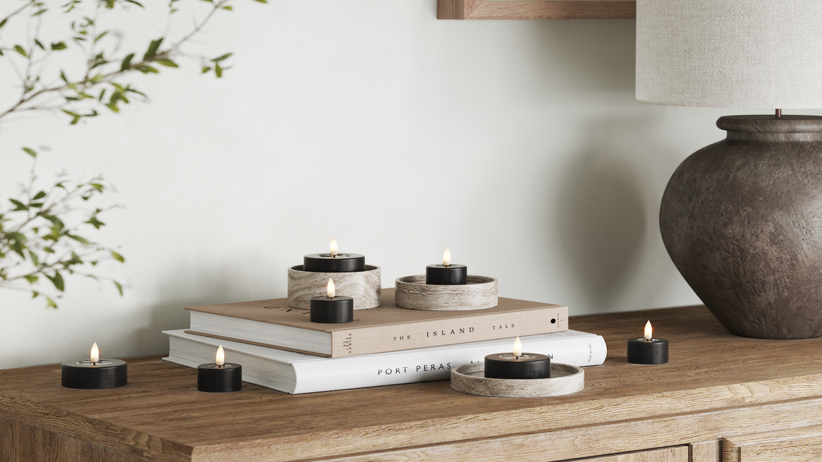 Naturlig tro LED Värmeljus Med WetLook ™ -design