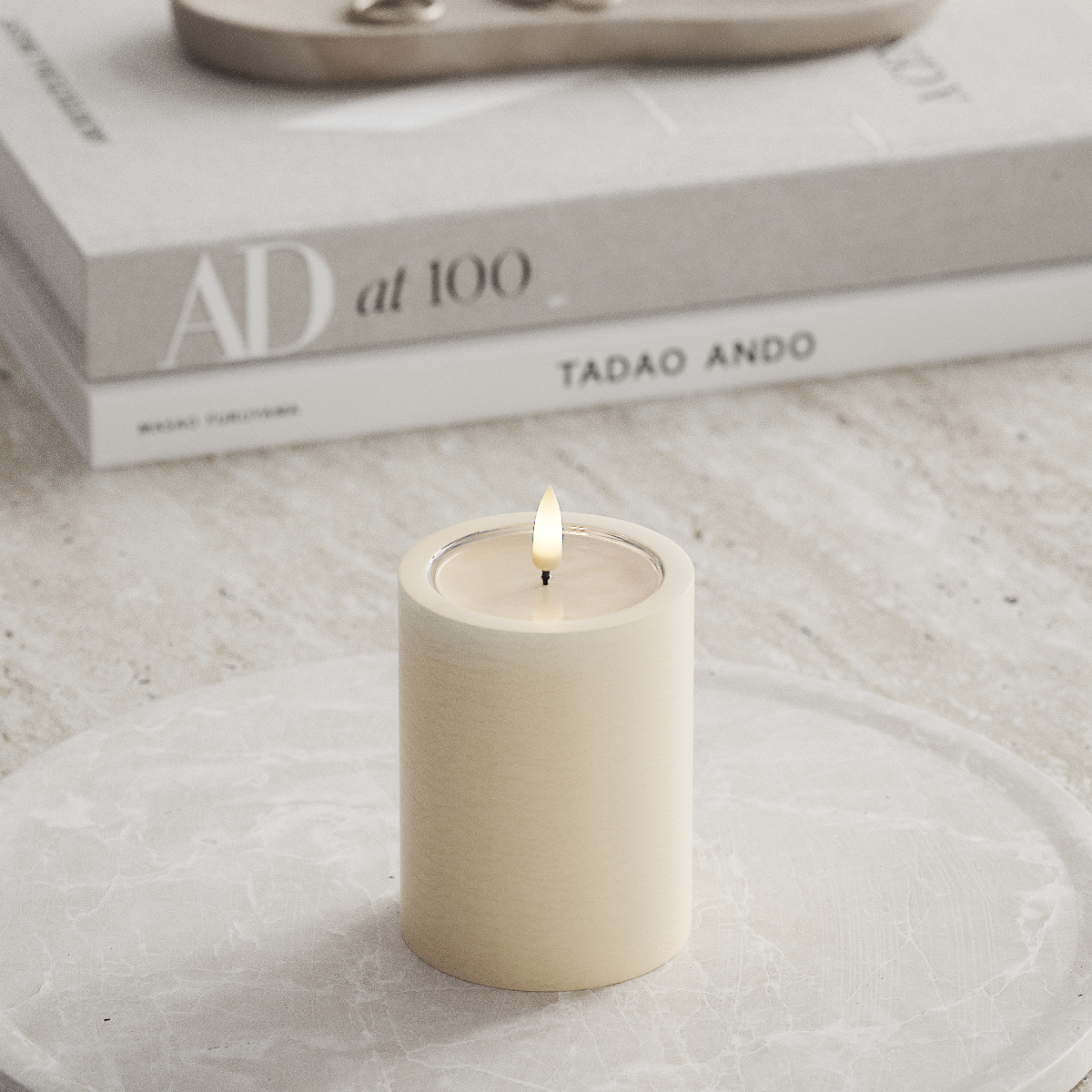 Deluxe Homeart Unique LED blokové světlo D 7,5 x 10 cm Krémová unique blokové světlo 1