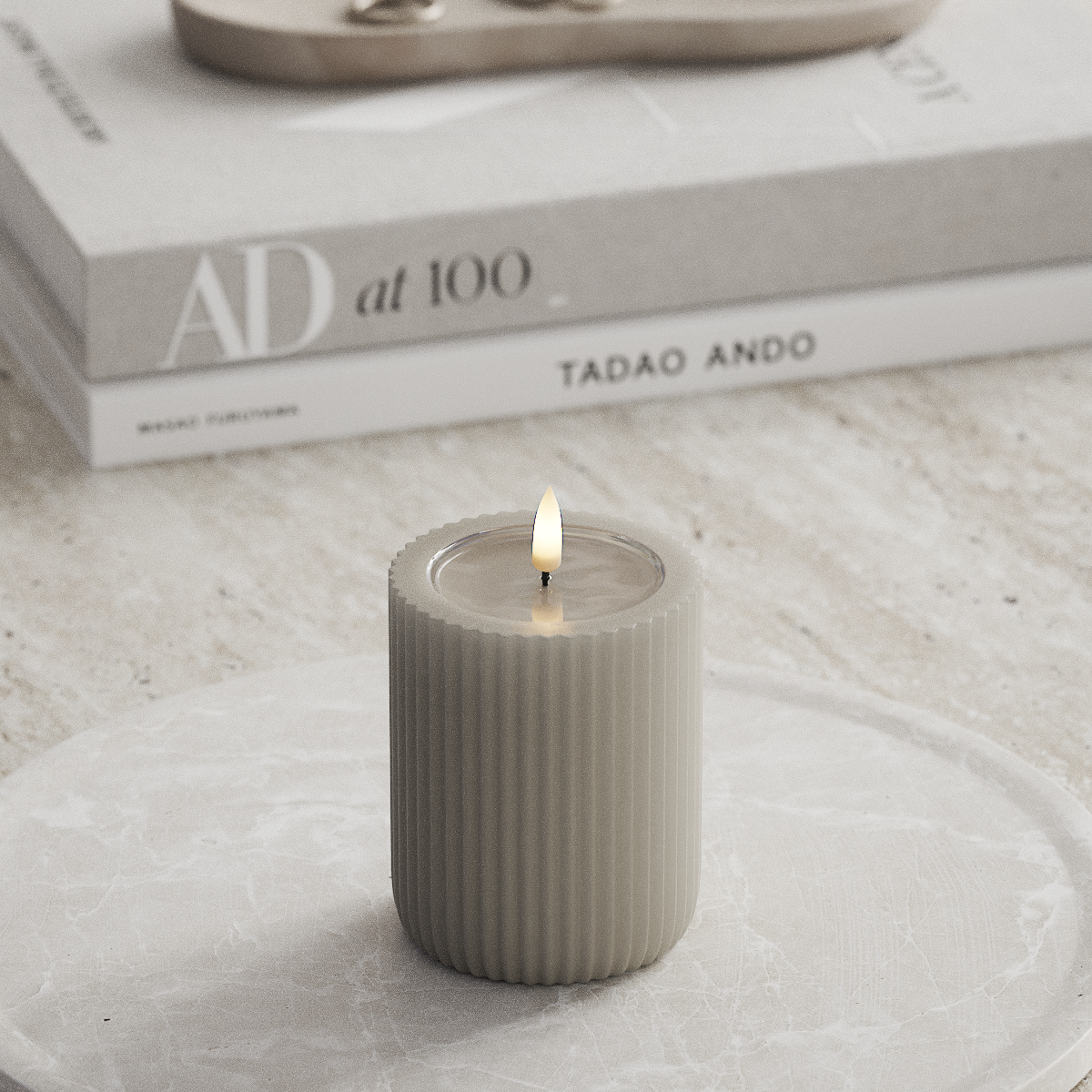 Deluxe Homeart Unique LED Rilleljus D 8 x 10 cm Sand unique Rilleljus 2